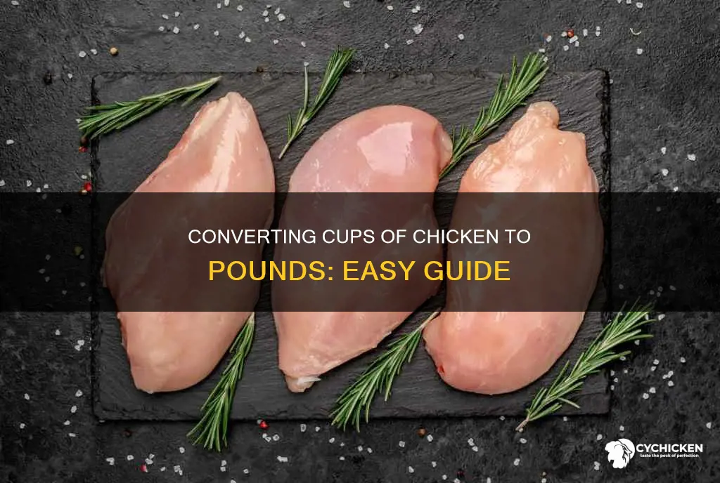 how many pounds is 4 cups of raw chicken