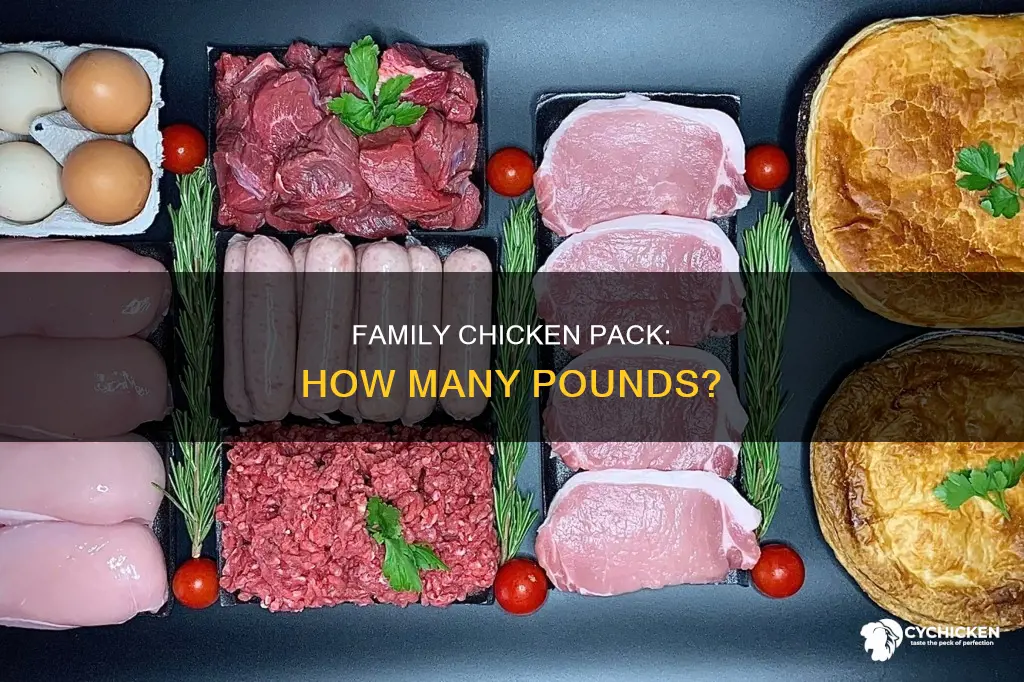 how many pounds is a family pack of chicken