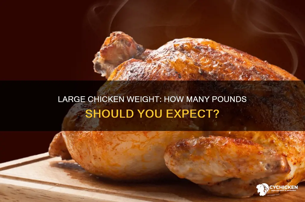 how many pounds is a large chicken