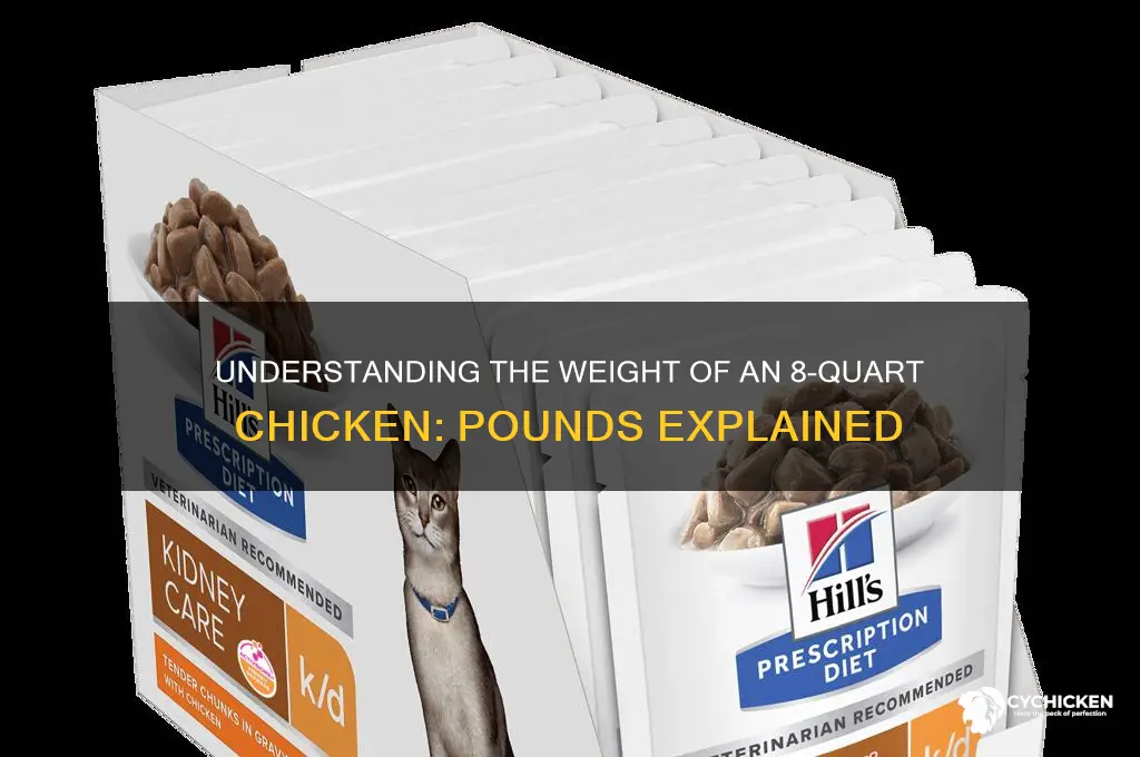 how many pounds is an 8 qt chicken