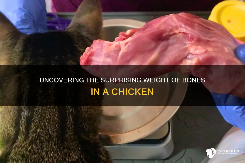 how many pounds of bones in a chicken