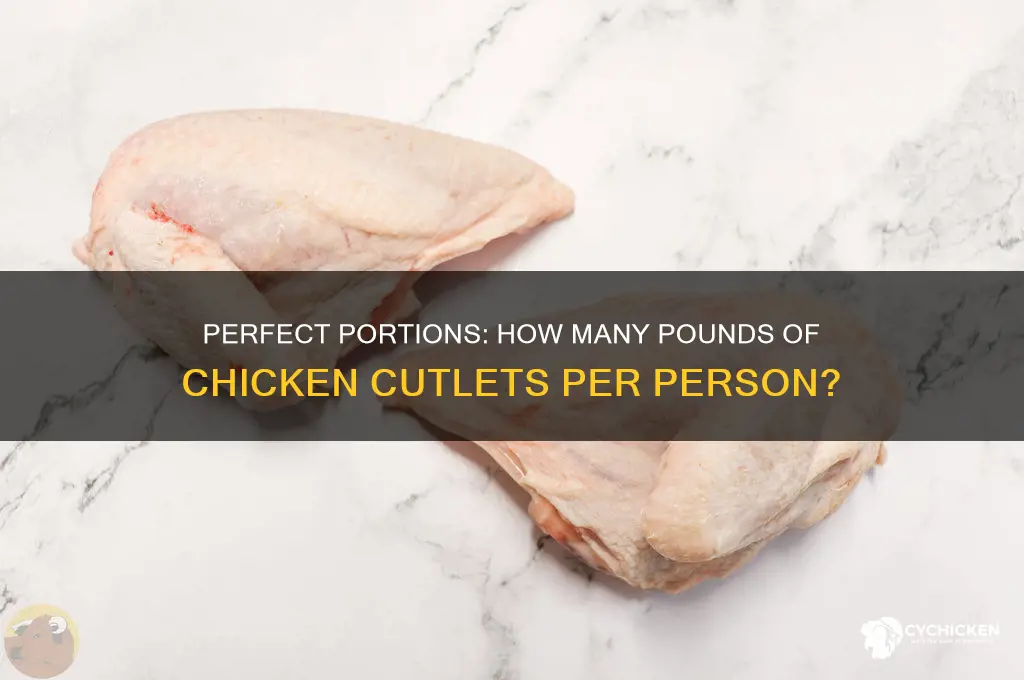 how many pounds of chicken cutlets per person