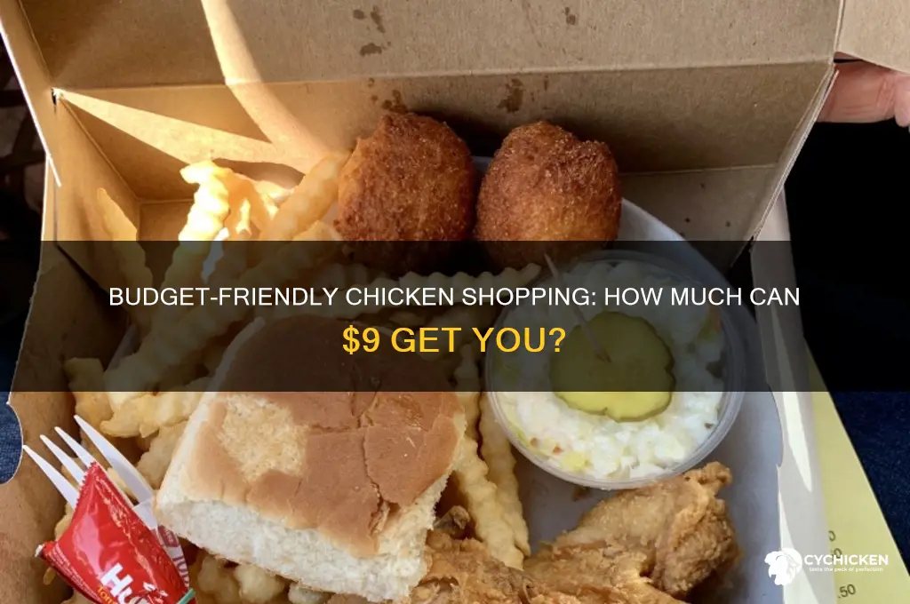 how many pounds of chicken does 9 dollars buy you