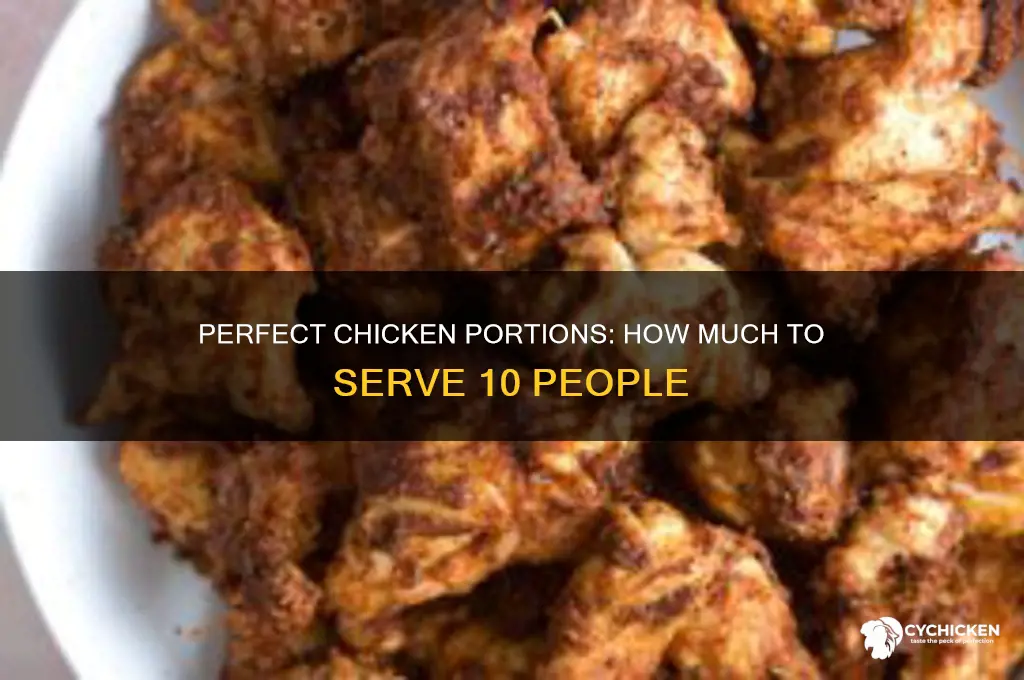 how many pounds of chicken for 10 peopl