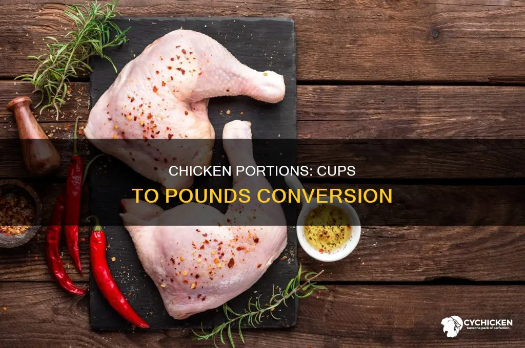 how many pounds of chicken for 2 cups