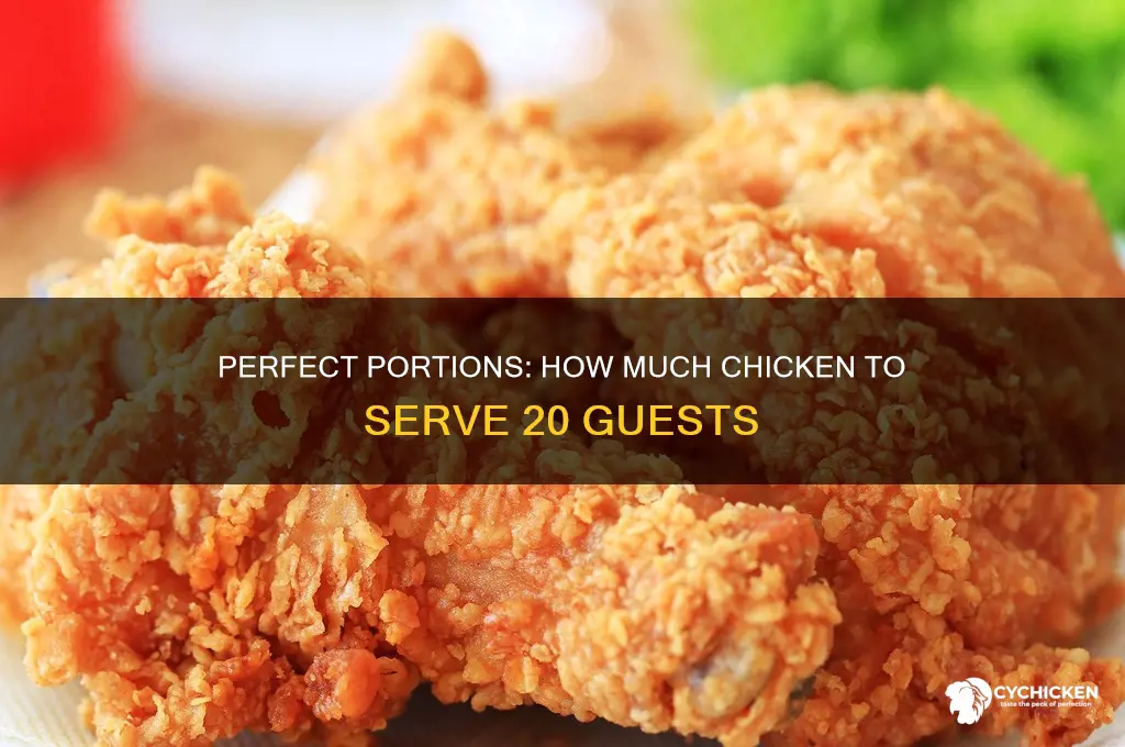 how many pounds of chicken for 20 people