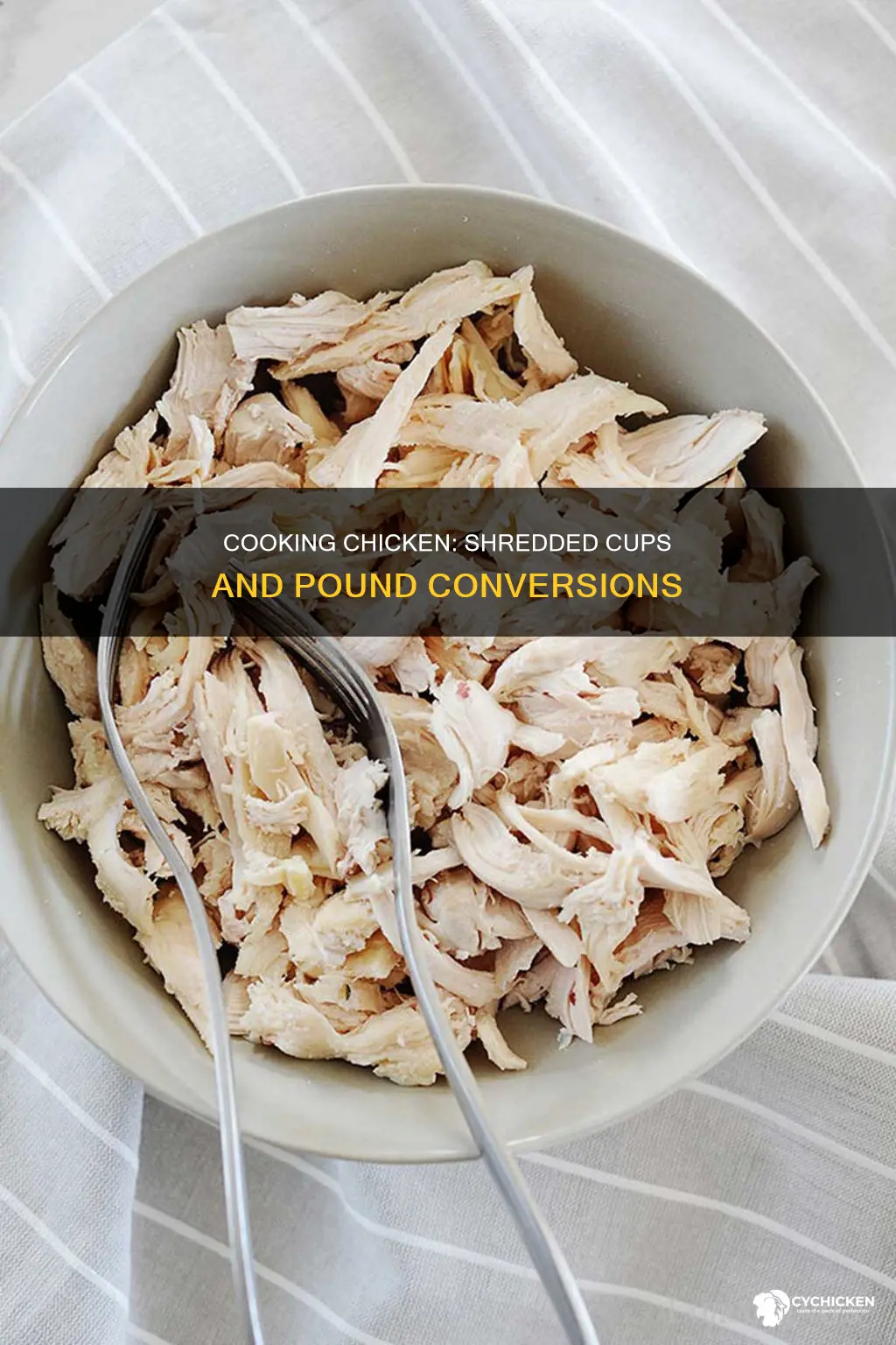 how many pounds of chicken for 4 cups shredded