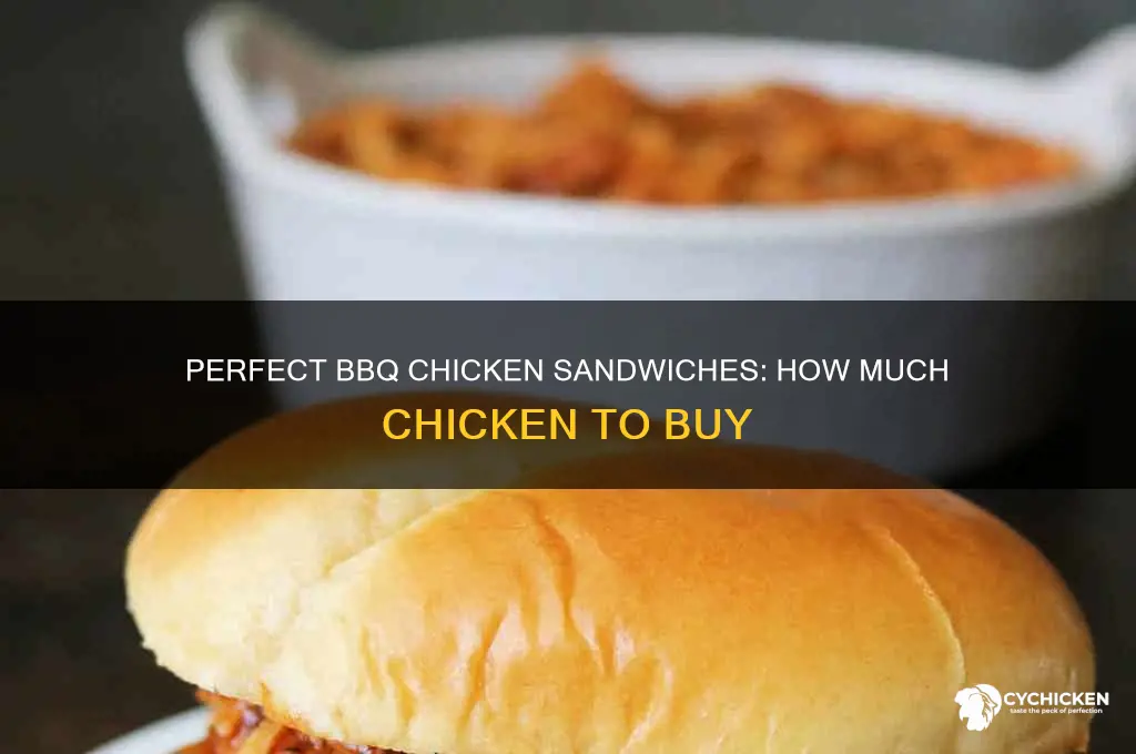 how many pounds of chicken for bbq sandwiches