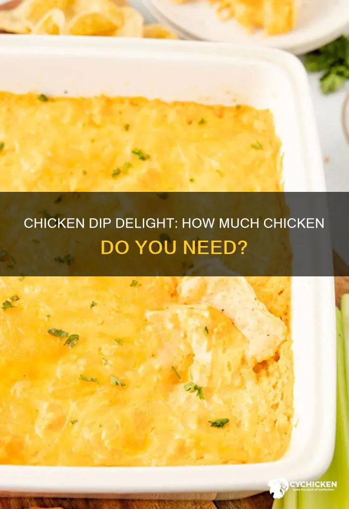 how many pounds of chicken for buffalo chicken dip