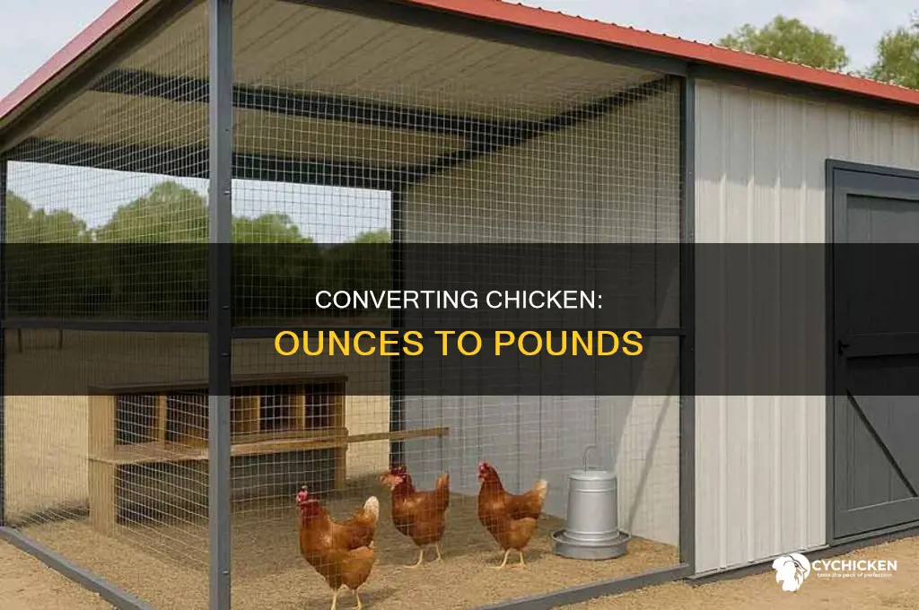how many pounds of chicken is 6 oz