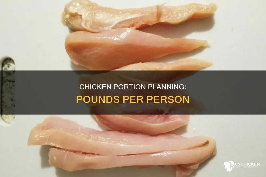 how many pounds of chicken per person per mean