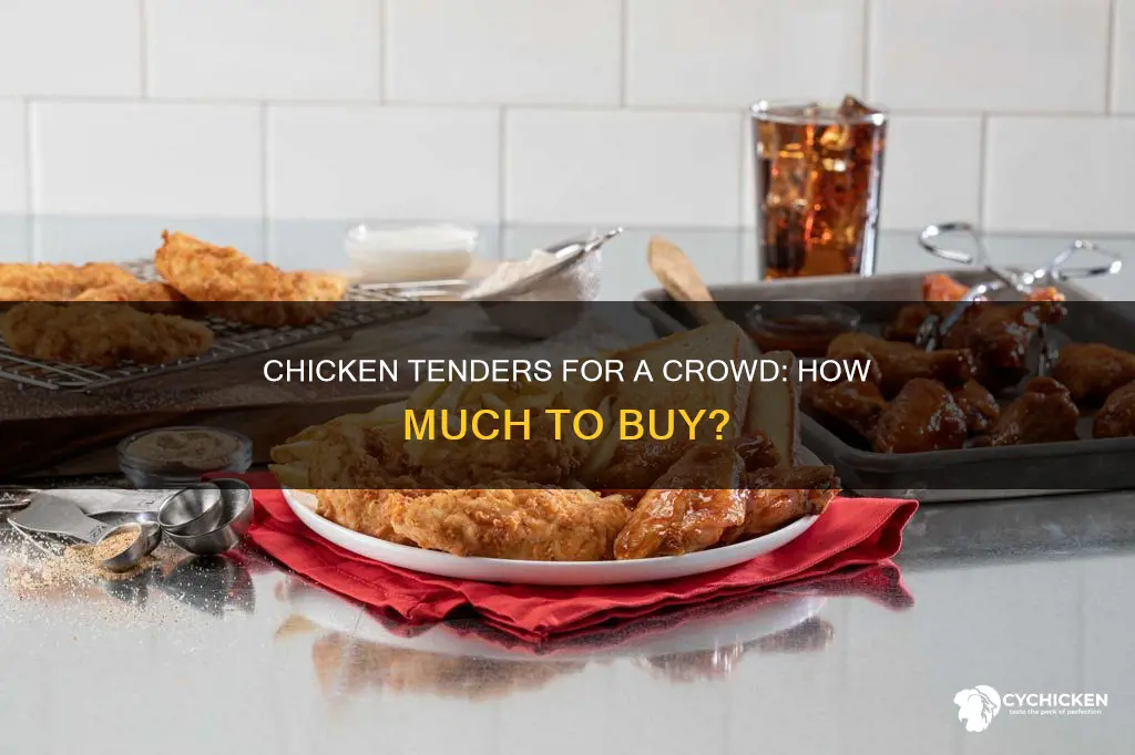 how many pounds of chicken tenders for 20 people