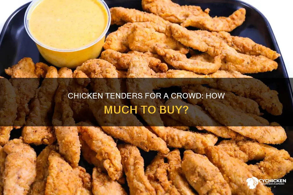 how many pounds of chicken tenders for 80 people