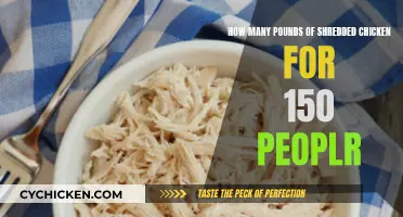 Shredded Chicken Feast: How Much for 150 Guests?
