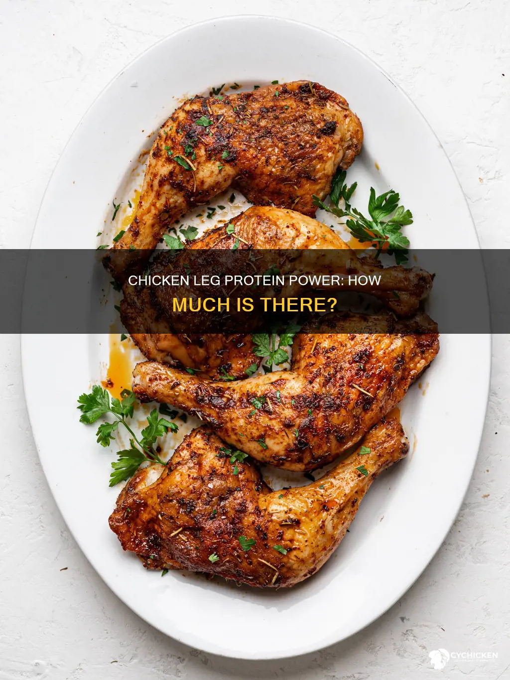 how many protein does a chicken leg have in it