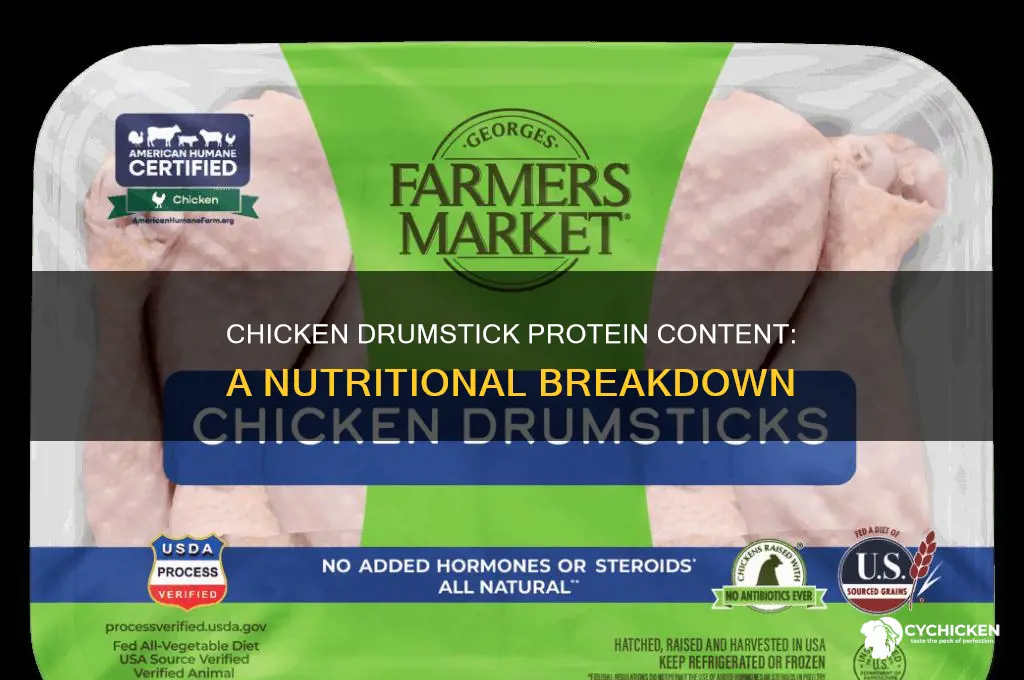 how many protein in a chicken drumstick