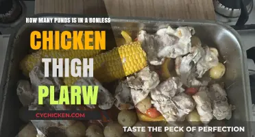 Boneless Chicken Thigh Weight: How Many Pounds Per Tray?