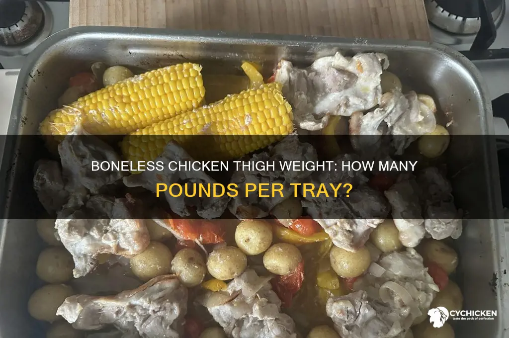 how many punds is in a bonless chicken thigh plarw