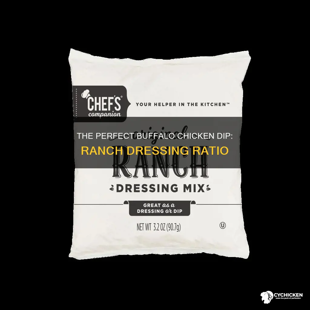 how many ranch dressing packs for buffalo chicken dip