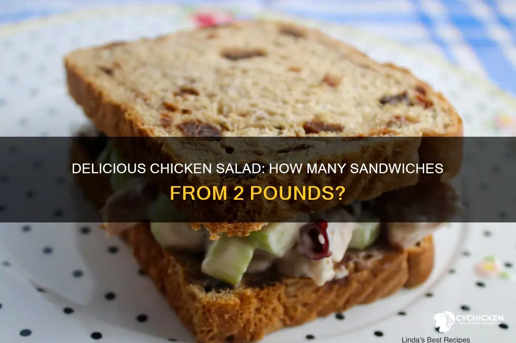 how many sandwiches will 2 pounds of chicken salad make