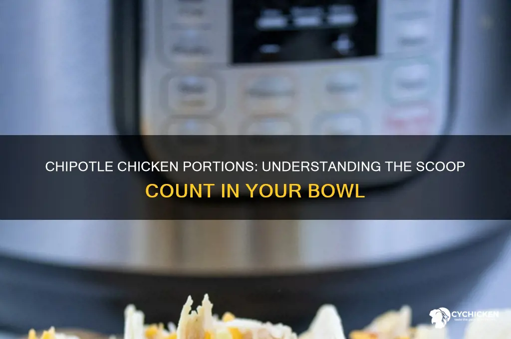 how many scoops of chicken at chipotle