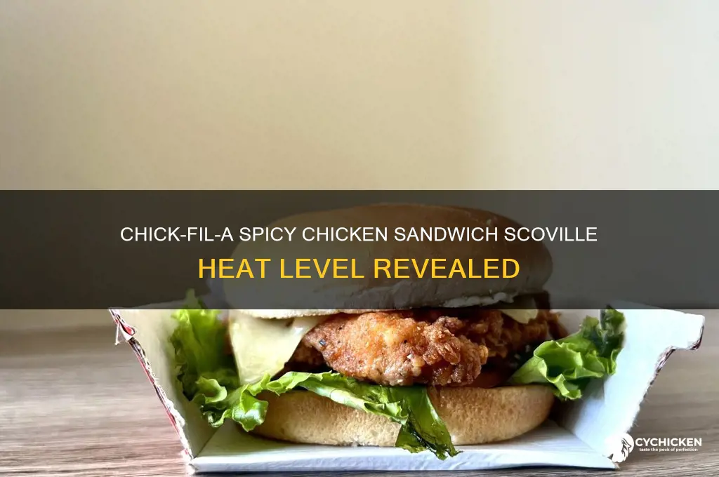 how many scoville is chick fil a spicy chicken sandwich