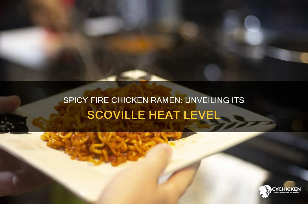 how many scoville is fire chicken ramen