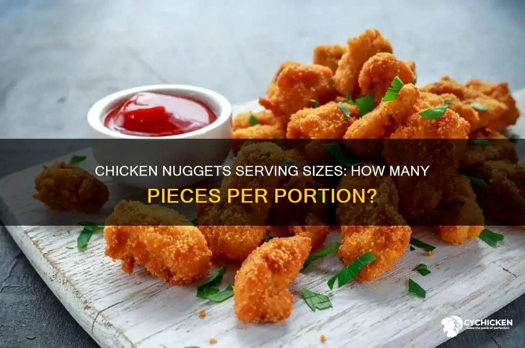 how many servings in chicken nuggets
