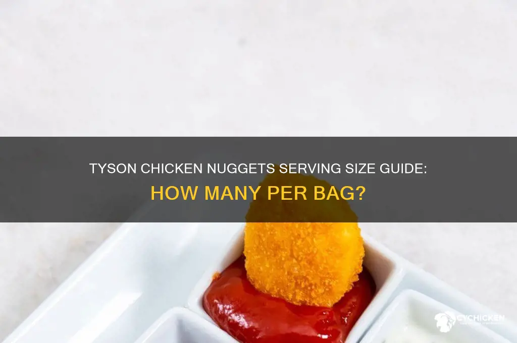 how many servings in tyson chicken nuggets