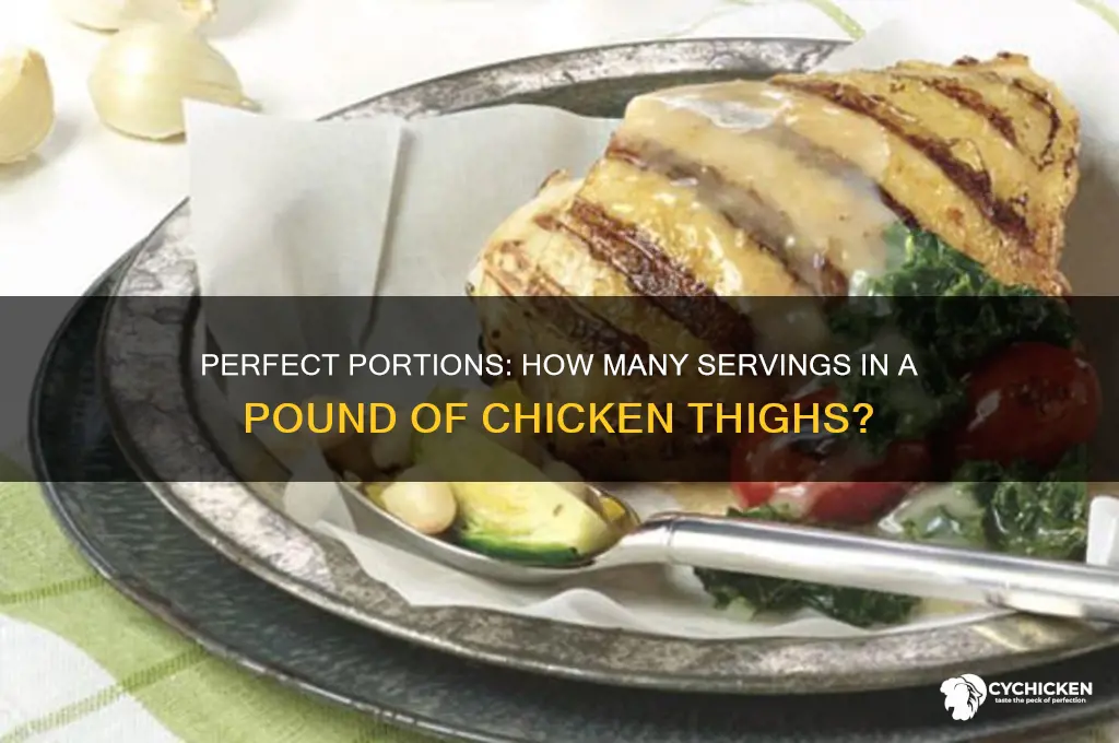 how many servings is a lb of chicken thighs
