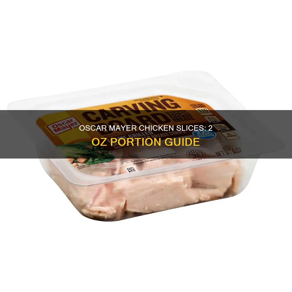 how many slices of oscar mayer chicken is 2 oz