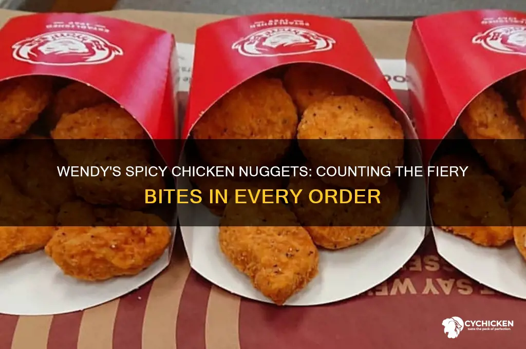 how many spicy nuggets at wendy