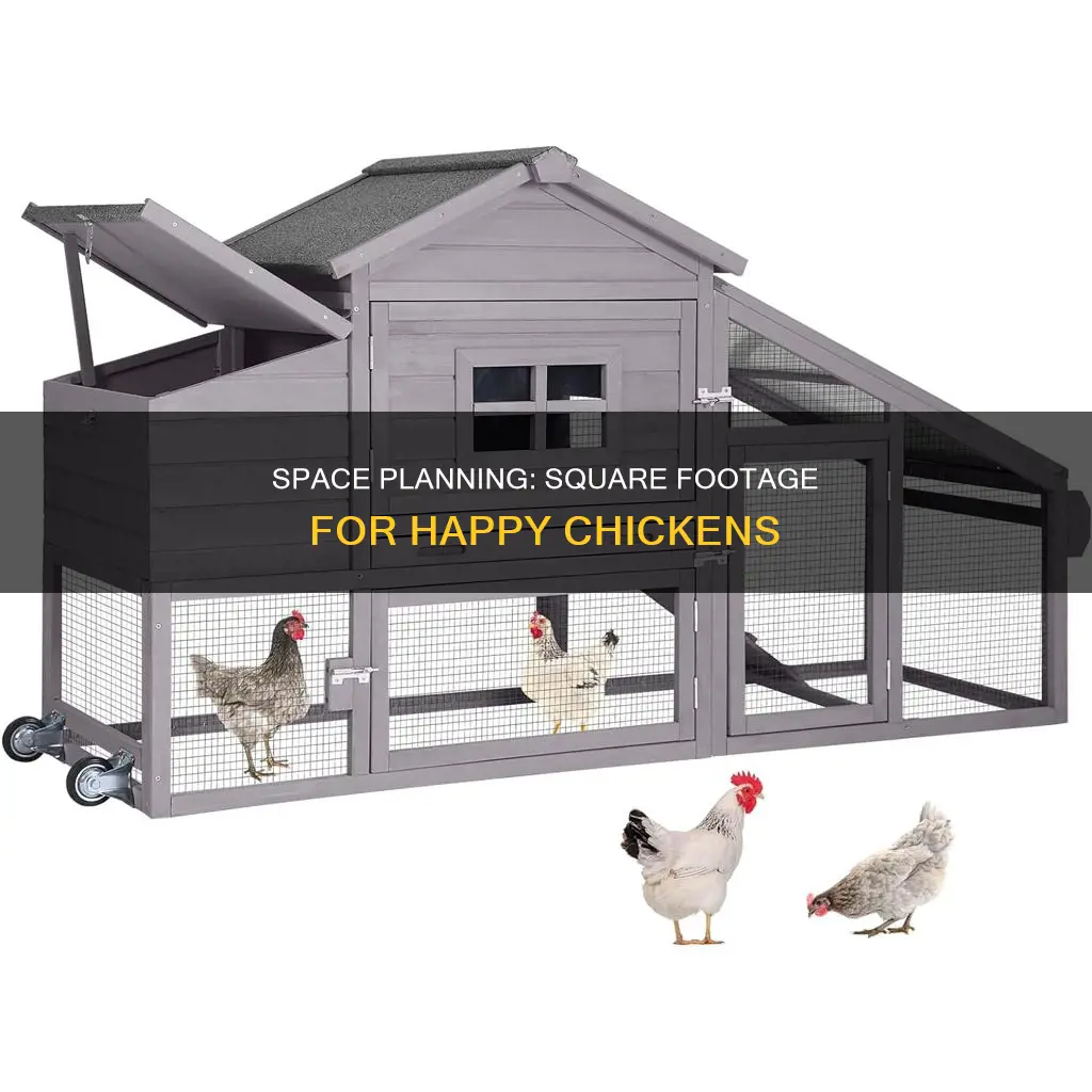 how many square feet do you need per chicken