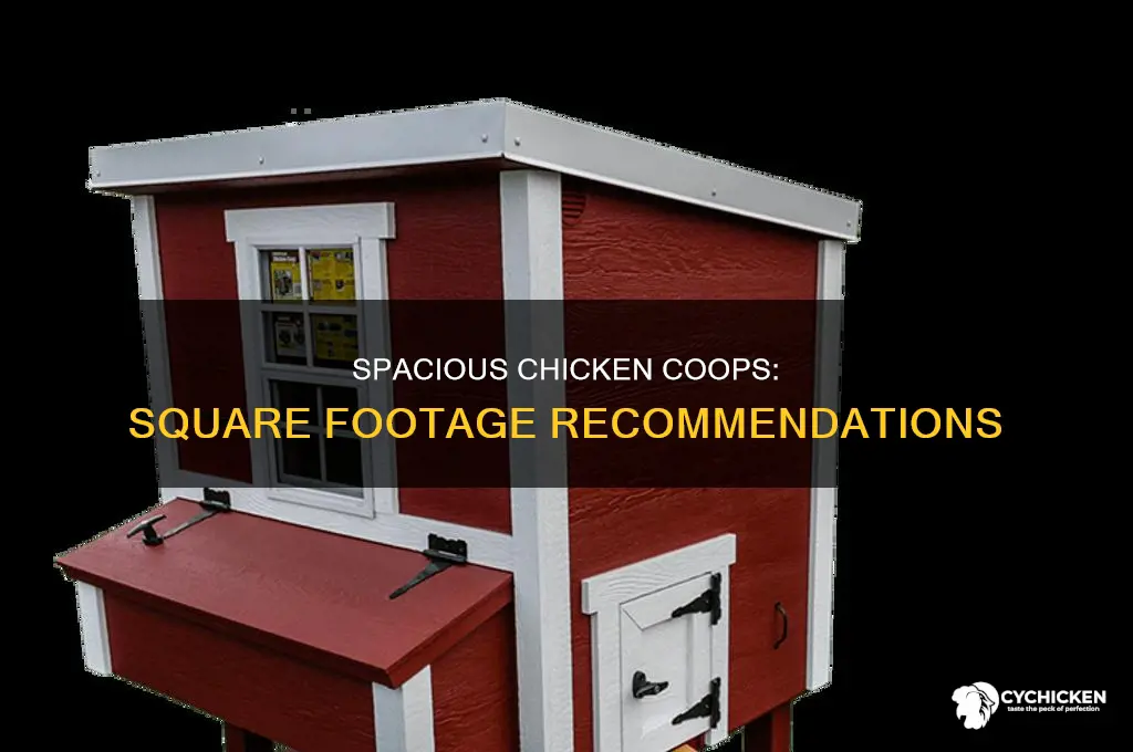how many square feet for a chicken caged
