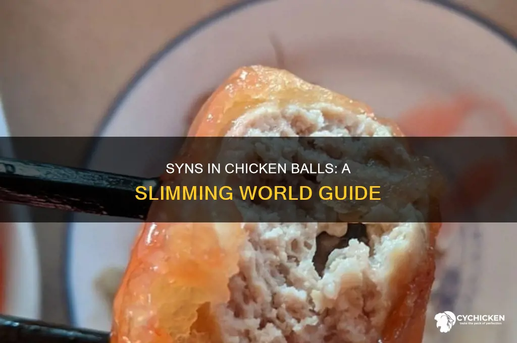 how many syns in a chicken ball