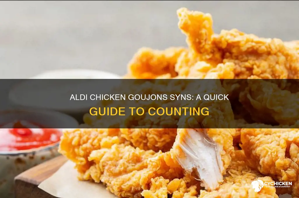 how many syns in aldi chicken goujons