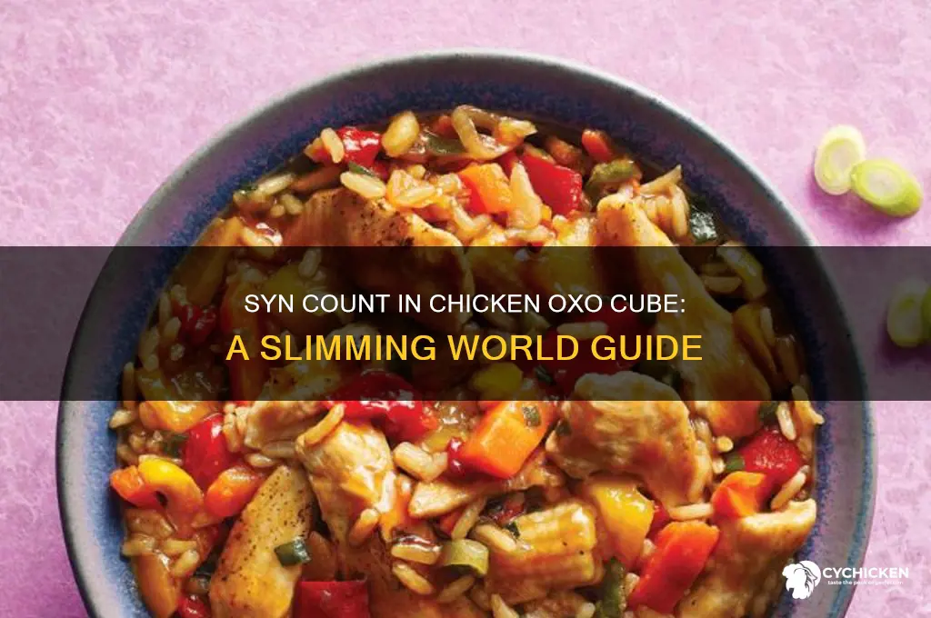 how many syns in chicken oxo cube