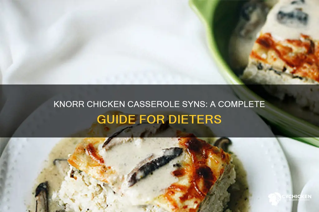 how many syns in knorr chicken casserole