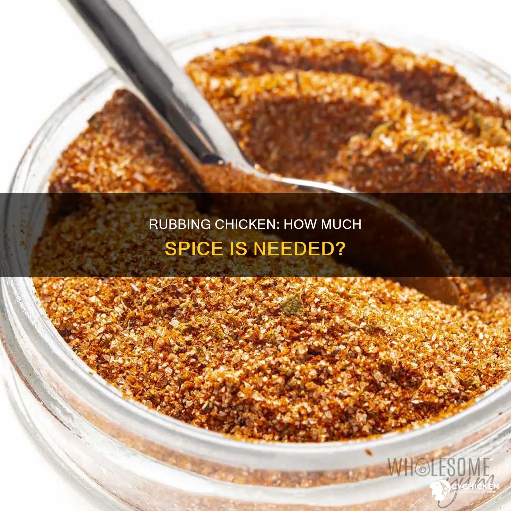 how many tablespoons of rub for 3 pounds of chicken