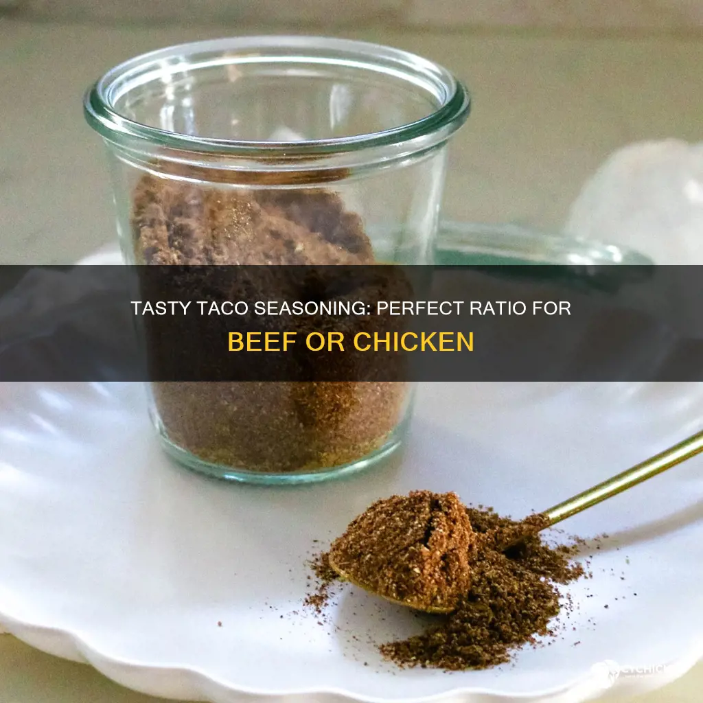 how many taco seasoning prr lb of beef or chicken