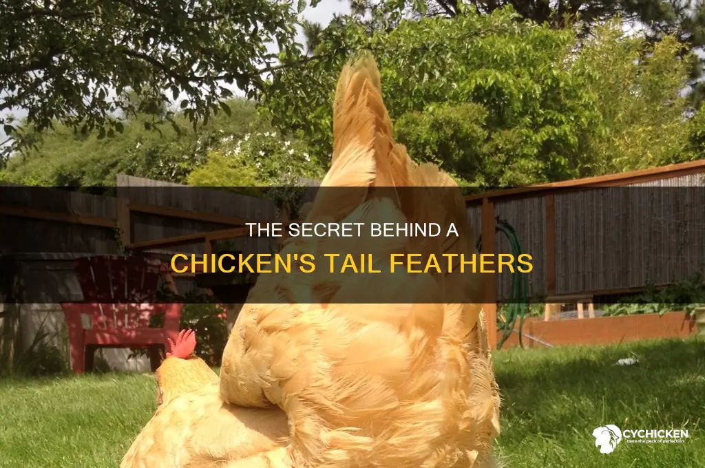 how many tail feathers does a chicken have
