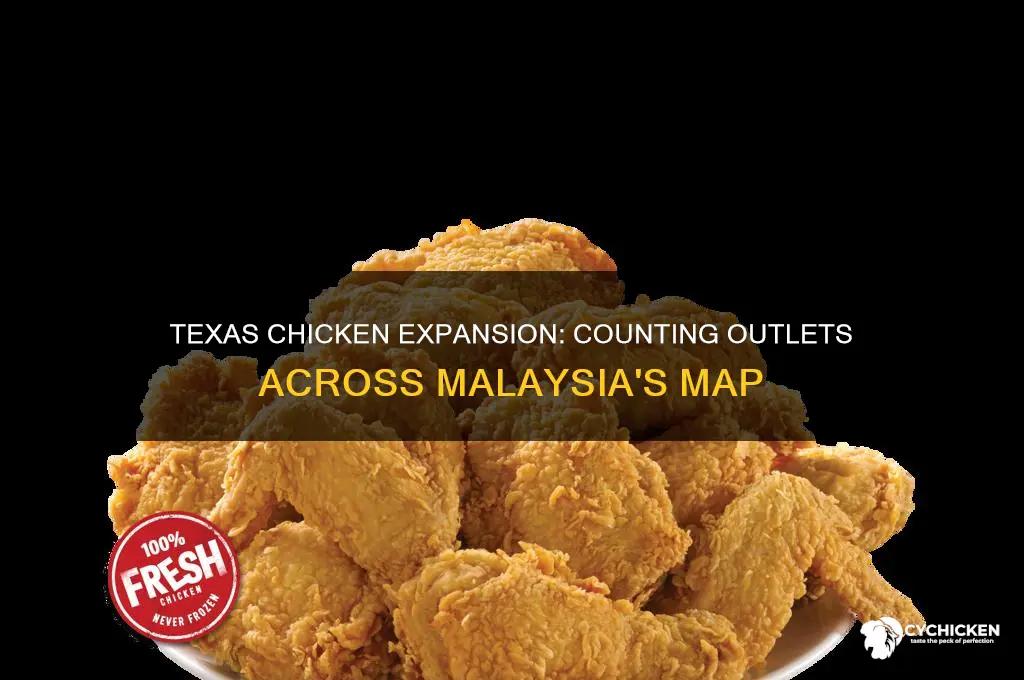 how many texas chicken outlets in malaysia