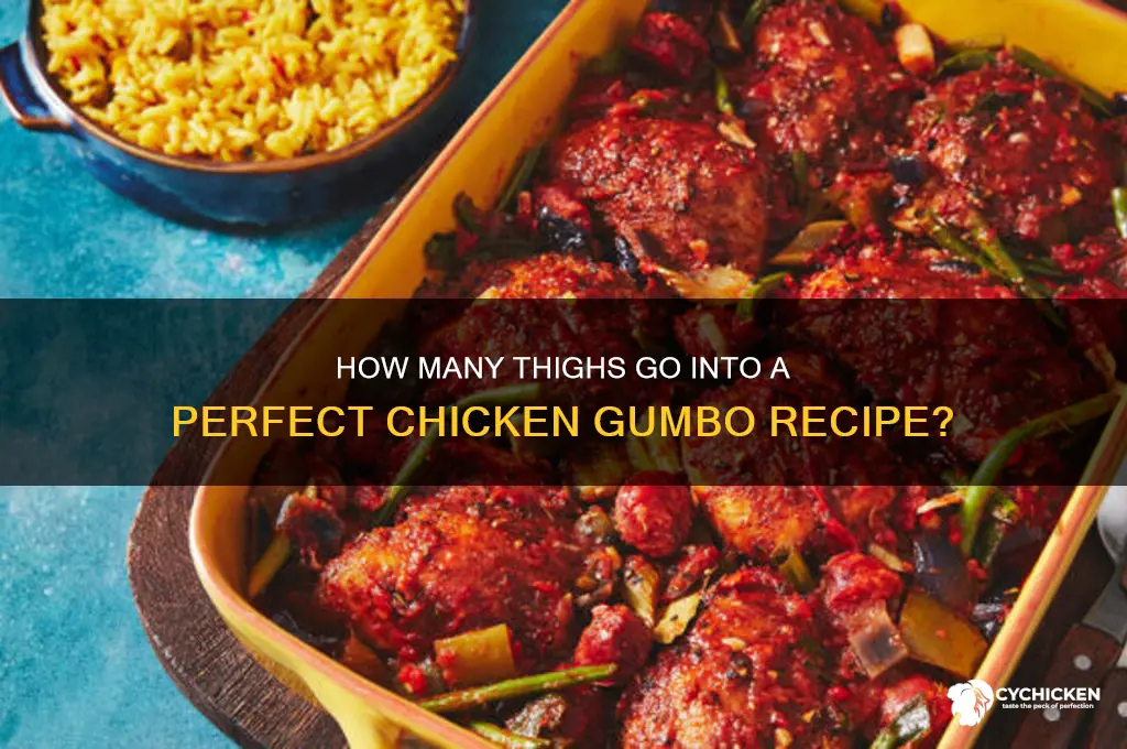 how many thighs in chicken gumbo