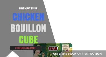 How Many Teaspoons Are in a Chicken Bouillon Cube?
