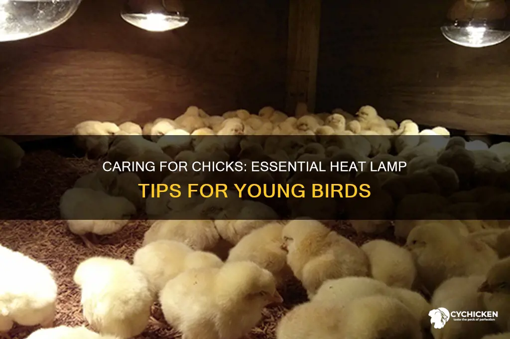 how many weeks old chicks heat lamp