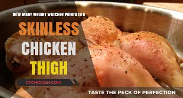 Skinless Chicken Thigh Weight Watcher Points Calculation Guide