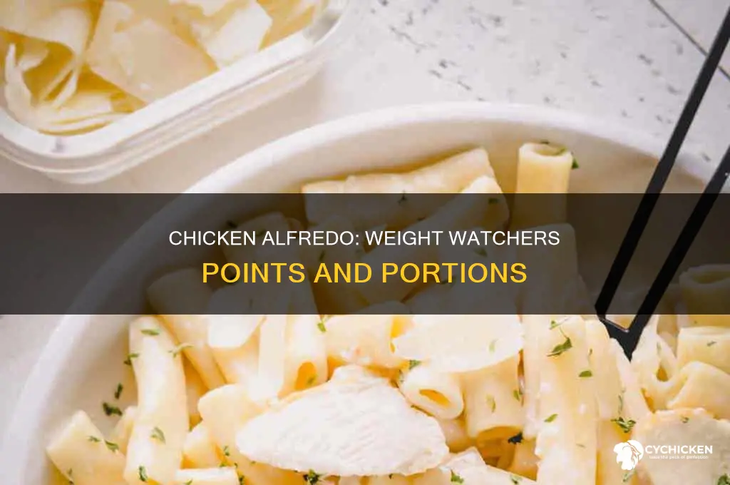 how many weight watcher points is chicken alfredo