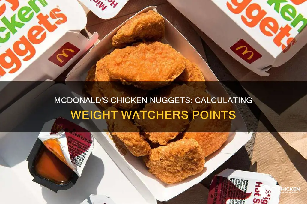 how many weight watchers points are mcdonald