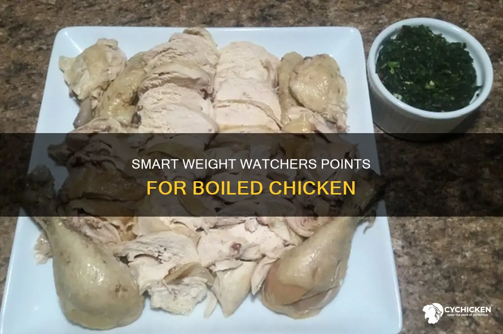 how many weight watchers points does boiled chicken