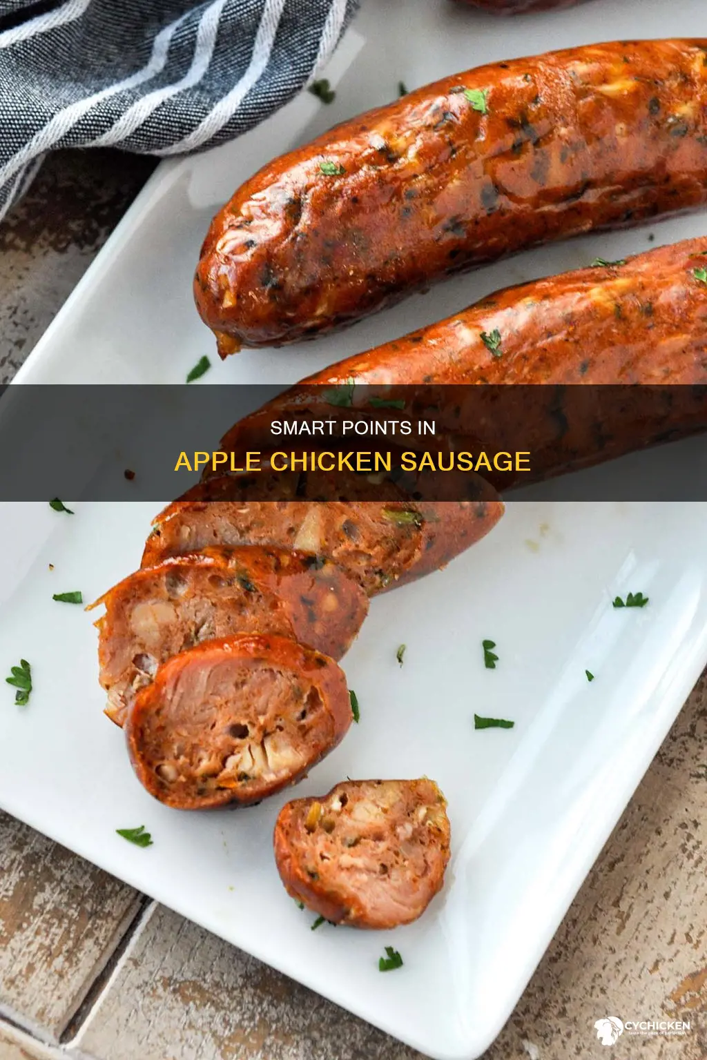 how many weight watchers points in apple chicken sausage